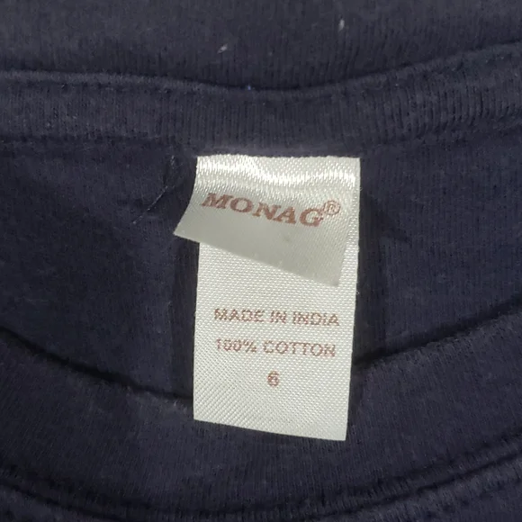 5/6 solid navy boy tshirt - Picture 2 of 3